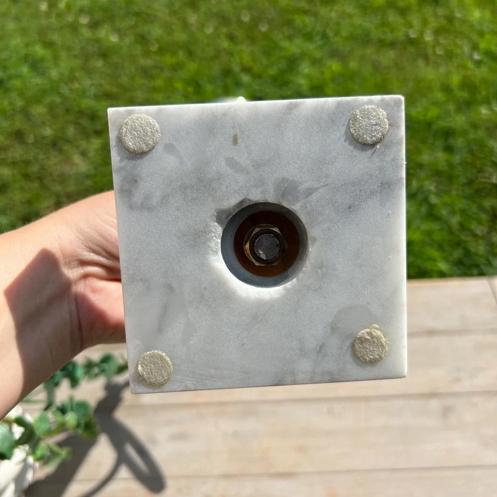 Vintage Marble Hand Towel Holder Stand